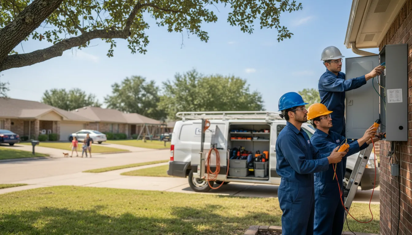 Certified electrician providing emergency electrical services in Hallsville, MO